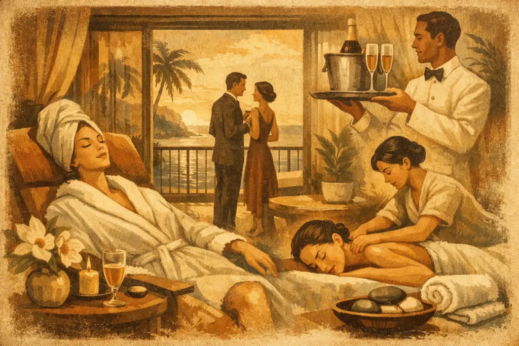 Hospitalidade VIP com experiência de spa