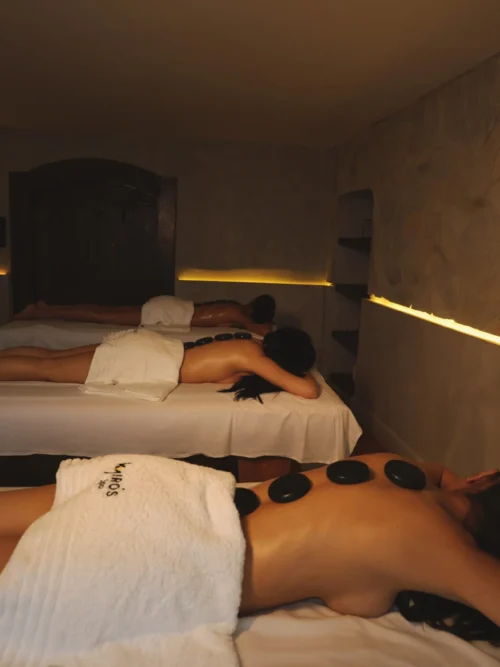 Reflexologia com Pedras Vulcânicas